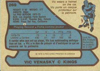 1979-80 O-Pee-Chee #269 Vic Venasky Back