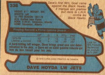 1979-80 O-Pee-Chee #338 Dave Hoyda Back