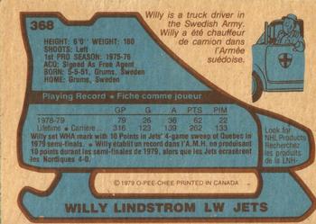 1979-80 O-Pee-Chee #368 Willy Lindstrom Back