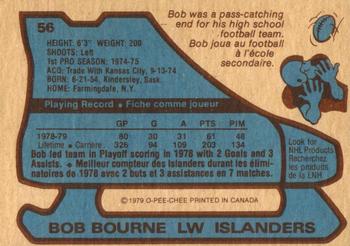 1979-80 O-Pee-Chee #56 Bob Bourne Back