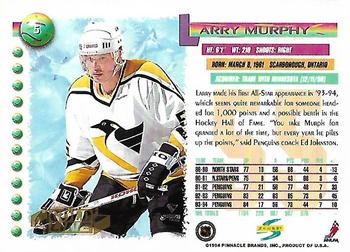 1994-95 Score - Gold Line #5 Larry Murphy Back