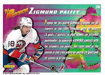 1994-95 Score - Gold Line #235 Zigmund Palffy Back
