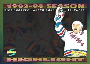 1994-95 Score - Gold Line #242 Mike Gartner Front