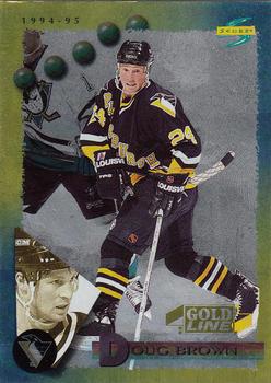 1994-95 Score - Gold Line #15 Doug Brown Front