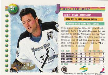 1994-95 Score - Gold Line #23 John Tucker Back