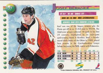 1994-95 Score - Gold Line #77 Josef Beranek Back