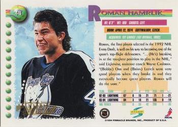 1994-95 Score - Gold Line Punched #48 Roman Hamrlik Back