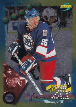 1994-95 Score - Gold Line Punched #65 Thomas Steen Front