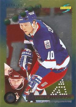 1994-95 Score - Gold Line Punched #154 Alexei Zhamnov Front