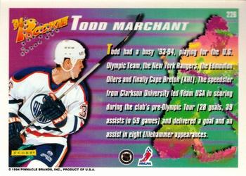 1994-95 Score - Gold Line Punched #226 Todd Marchant Back