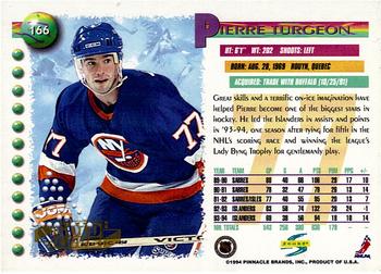 1994-95 Score - Gold Line Punched #166 Pierre Turgeon Back