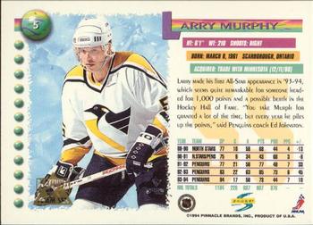 1994-95 Score - Platinum #5 Larry Murphy Back