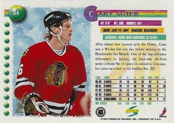 1994-95 Score - Platinum #44 Gary Suter Back