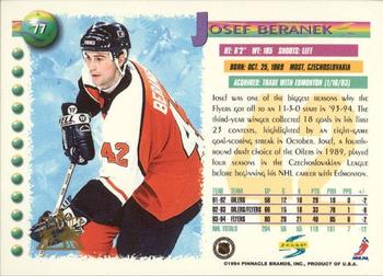 1994-95 Score - Platinum #77 Josef Beranek Back