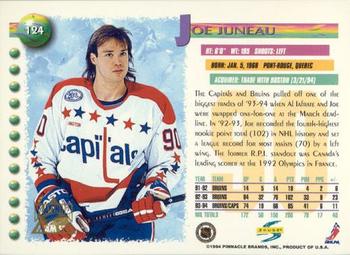 1994-95 Score - Platinum #124 Joe Juneau Back