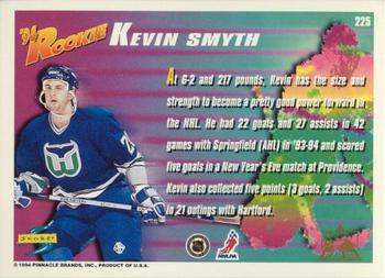 1994-95 Score - Platinum #225 Kevin Smyth Back