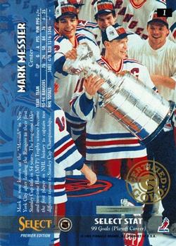 1994-95 Select - Certified Gold #1 Mark Messier Back