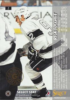 1994-95 Select - Certified Gold #2 Rick Tocchet Back
