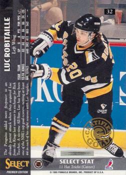 1994-95 Select - Certified Gold #32 Luc Robitaille Back
