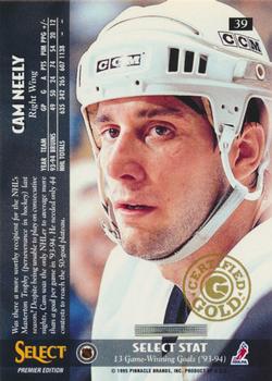 1994-95 Select - Certified Gold #39 Cam Neely Back