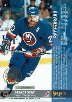 1994-95 Select - Certified Gold #41 Ray Ferraro Back