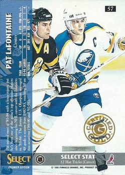 1994-95 Select - Certified Gold #57 Pat LaFontaine Back