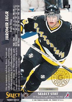 1994-95 Select - Certified Gold #60 Jaromir Jagr Back