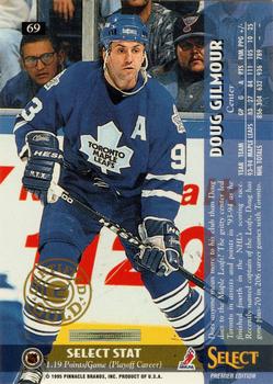 1994-95 Select - Certified Gold #69 Doug Gilmour Back