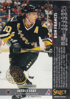 1994-95 Select - Certified Gold #84 Ron Francis Back