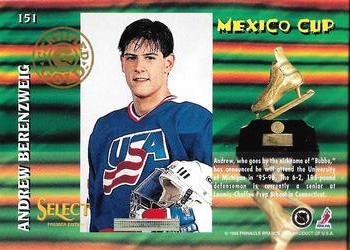 1994-95 Select - Certified Gold #151 Andrew Berenzweig Back