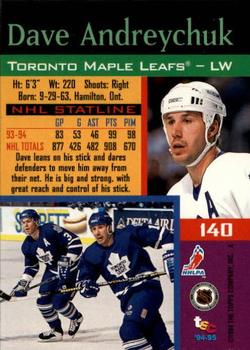 1994-95 Stadium Club - Members Only #140 Dave Andreychuk Back