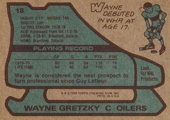 1979-80 Topps #18 Wayne Gretzky Back