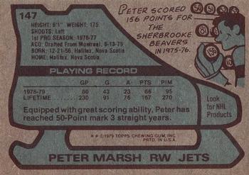 1979-80 Topps #147 Peter Marsh Back