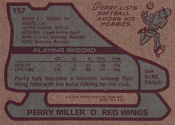 1979-80 Topps #157 Perry Miller Back