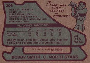 1979-80 Topps #206 Bobby Smith Back