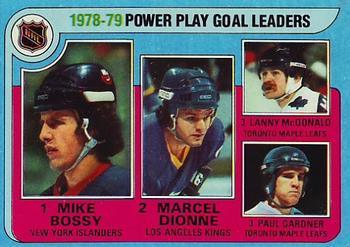 1979-80 Topps #5 Mike Bossy / Marcel Dionne / Lanny McDonald / Paul Gardner Front