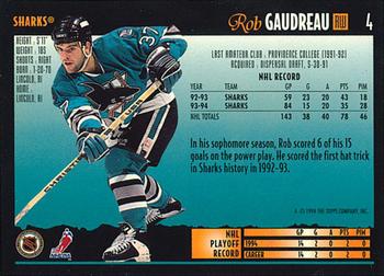 1994-95 Topps Premier - Special Effects #4 Rob Gaudreau Back