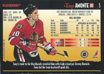 1994-95 Topps Premier - Special Effects #5 Tony Amonte Back