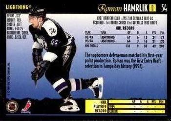 1994-95 Topps Premier - Special Effects #54 Roman Hamrlik Back