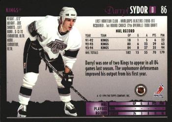 1994-95 Topps Premier - Special Effects #86 Darryl Sydor Back