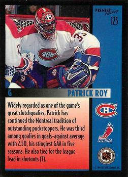 1994-95 Topps Premier - Special Effects #125 Patrick Roy Back