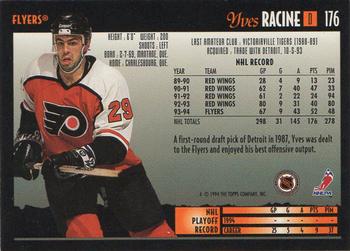 1994-95 Topps Premier - Special Effects #176 Yves Racine Back