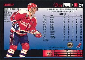 1994-95 Topps Premier - Special Effects #236 Dave Poulin Back