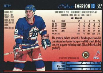 1994-95 Topps Premier - Special Effects #352 Nelson Emerson Back