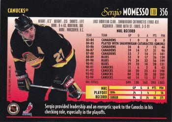 1994-95 Topps Premier - Special Effects #356 Sergio Momesso Back