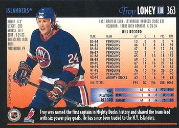 1994-95 Topps Premier - Special Effects #363 Troy Loney Back