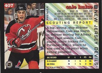 1994-95 Topps Premier - Special Effects #407 Cale Hulse Back