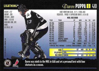 1994-95 Topps Premier - Special Effects #410 Daren Puppa Back