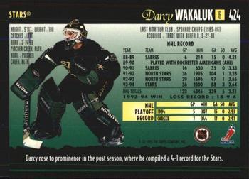 1994-95 Topps Premier - Special Effects #424 Darcy Wakaluk Back