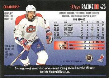 1994-95 Topps Premier - Special Effects #426 Yves Racine Back